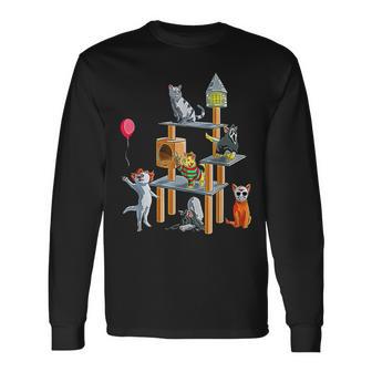 Icônes Du Film D'horreur Chats Pour Les Fans D'horreur Et Les Amateurs De Chats T-shirt à manches longues - Cadeauxyz