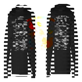 How To Identify Birds Squirrel Birdwatcher Birder Zookeeper Long Sleeve T-Shirt | Seseable FR