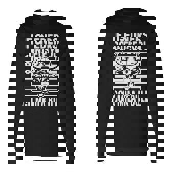 If Genders Confuse You Go Milk A Bull Usa 国旗 アメリカ 長袖tシャツ 長袖Tシャツ - Kawaiitshirt