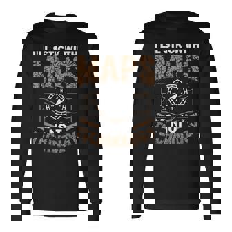 I'Ll Stick With Maps Not Technology Orienteering Long Sleeve T-Shirt | Mazezy