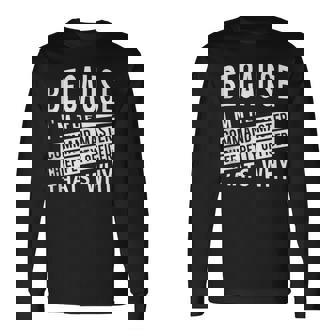 Because I'm The Command Master Chief Petty Officer CMDCM Tank Top Long Sleeve T-Shirt | Mazezy