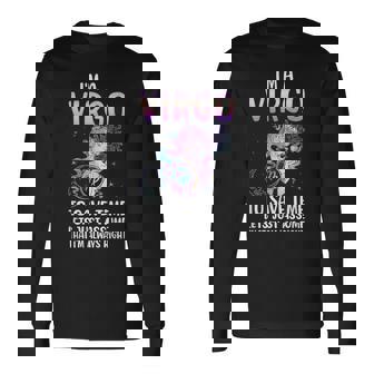 I'm A Virgo Zodiac Sign Virgo Horoscope Virgo Birthday Long Sleeve T-Shirt | Mazezy