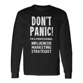 Influencer Marketing Strategist Tank Top Long Sleeve T-Shirt | Mazezy