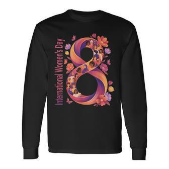 International Women’S Day 2026 8 March Equality Support Long Sleeve T-Shirt - Thegiftio UK