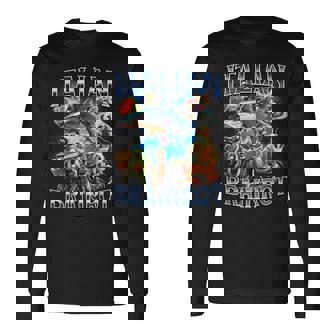 Italian Brainrot Italian Brain Lot Meme Character Long Sleeve T-Shirt | Seseable FR