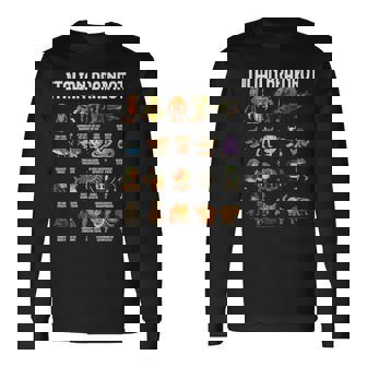 Italian Brainrot 面白いイタリアンブレインロットミームキャラクタ 長袖tシャツ 長袖Tシャツ - Kawaiitshirt