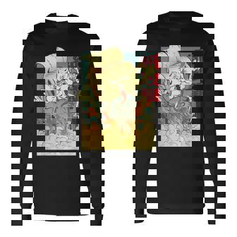 Japanese Anime Toilet Paper Monster Attackintage Poster 長袖Tシャツ - Kawaiitshirt