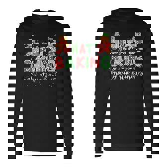 Keeper Of Gender Reveal Xmas What's Baking Only Auntie Knows Long Sleeve T-Shirt | Mazezy