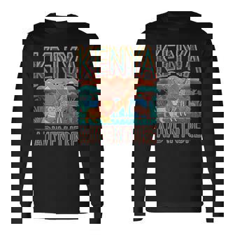 Kenya Nature Lover Safari Adventure Travel To Africa Long Sleeve T-Shirt | Mazezy