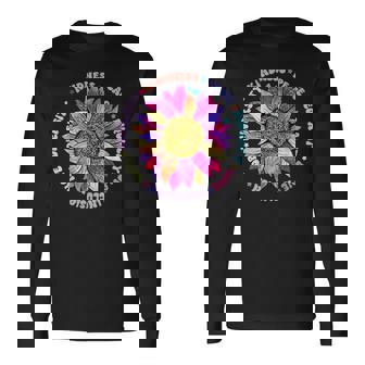 Kindness Peace Equality Love Hope Diversity Human Rights Long Sleeve T-Shirt - Monsterry