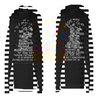 Knitting Dragon Just So We Are Clear This Yarn Is Mine Long Sleeve T-Shirt | Seseable UK