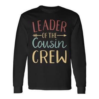 Leader Of Cool Cousins Club Family Matching The Cousin Crew Long Sleeve T-Shirt | Seseable FR