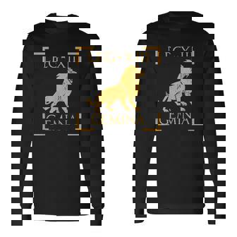 Legio Xiii 双子座ライオンエンブレム ローマ軍 長袖Tシャツ - Kawaiitshirt