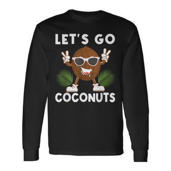 Let's Go Coconuts Fruit Sommer Coconut Costume Long Sleeve T-Shirt - Thegiftio UK