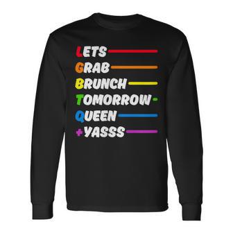 LGBTQ Pride Brunch Lovers Rainbow Equality Long Sleeve T-Shirt | Mazezy