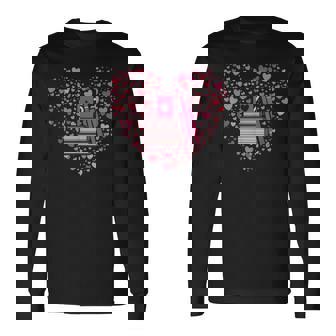 Libri Amore Biblioteca Library Worm Geek Libro Lettura Maglietta a maniche lunghe - Novitaregali