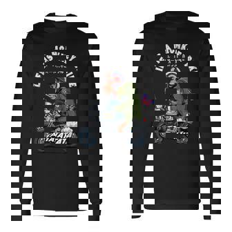 Life Is A Monkey Bike クラシック ブリットモッド 長袖Tシャツ - Kawaiitshirt