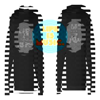 Life Is Music 長袖Tシャツ - Kawaiitshirt