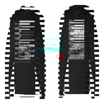 Life Picture Collection モデルと自動車 ／ エッフェル塔（1） 長袖Tシャツ - Kawaiitshirt