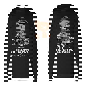 Lil Homie Hip Hop Teddy Bear Lowrider Chicano Cholo Long Sleeve T-Shirt | Seseable UK