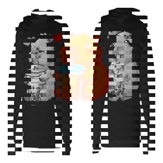 Lindas Niñas Capybara Pijamas Pijamas Niña Niños Adolescentes Kawaii Anime Camiseta de manga larga - Regaloses