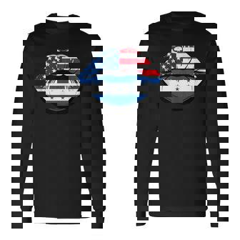 Lips Half American Honduran Roots Honduras USA America Tank Top Long Sleeve T-Shirt | Mazezy