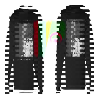 Lithuania Algeria Half Flag Lithuanian Algerian Heritage Long Sleeve T-Shirt | Mazezy