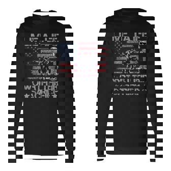 Live A Life Worth Their Sacrifice Veterans Day Memorial Day Long Sleeve T-Shirt | Mazezy