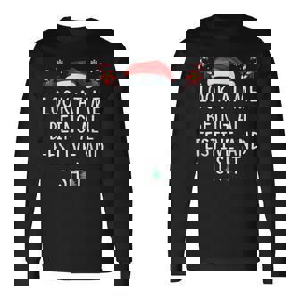 Look At Me Being All Festive And Shit Christmas Tree Long Sleeve T-Shirt - Thegiftio