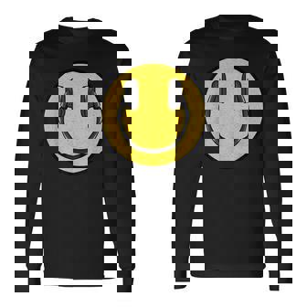 Love The 90年代レトロビンテージヘッドホン スマイルグランジミュージックdj 長袖Tシャツ - Kawaiitshirt