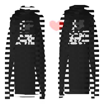 I Love Ami 私は愛する Ami 長袖Tシャツ - Kawaiitshirt