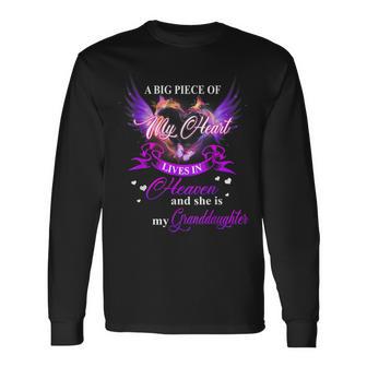 Love Beyond Heaven And She Is My Granddaughter Long Sleeve T-Shirt - Thegiftio UK