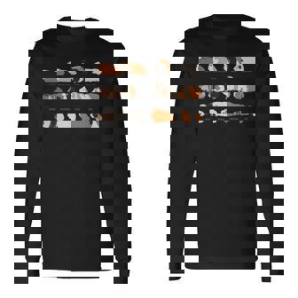 I Love Guinea Pig モルモット種tシャツ 長袖tシャツ 長袖Tシャツ - Kawaiitshirt