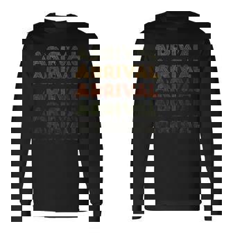 Love Heart Arrival グランジ ビンテージスタイル ブラック 長袖Tシャツ - Kawaiitshirt