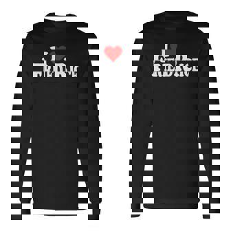 I Love Heart チャーハン 長袖Tシャツ - Kawaiitshirt