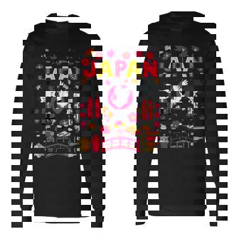 I Love Japan Folklore Nature & Culture Japan Graphic 長袖Tシャツ - Kawaiitshirt