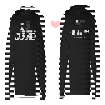 I Love Julie 私は愛する Julie 長袖Tシャツ - Kawaiitshirt