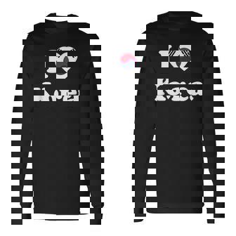 I Love Korea I Heart Korea 韓国 長袖Tシャツ - Kawaiitshirt