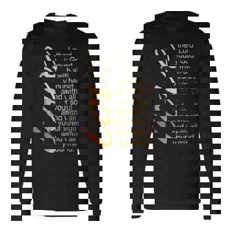 Love The Lord With All Your Heart 聖書の言葉 長袖Tシャツ - Kawaiitshirt