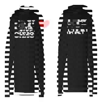 I Love My Chieko 私はチエコを愛しています 長袖Tシャツ - Kawaiitshirt