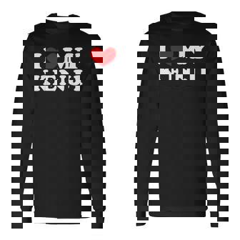 I Love My Kenji アイ・ラブ・マイ・マイ・ケンジ、アイ・ハート・マイ・ケンジ 長袖Tシャツ - Kawaiitshirt