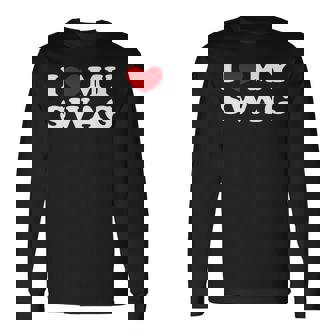 I Love Mywag アイ・ラブ・マイ・スワッグ、アイ・ハート・マイ・スワッグ 長袖tシャツ 長袖Tシャツ - Kawaiitshirt