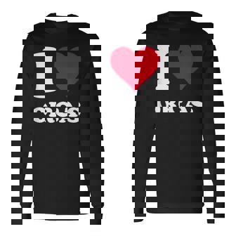 I Love Orcas 長袖Tシャツ - Kawaiitshirt