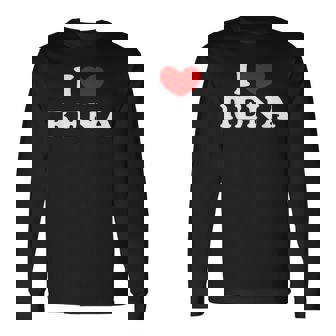 I Love Rena 私は愛する Rena 長袖Tシャツ - Kawaiitshirt