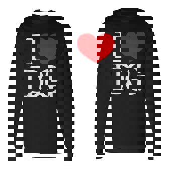 I Love ハート Dg 長袖Tシャツ - Kawaiitshirt