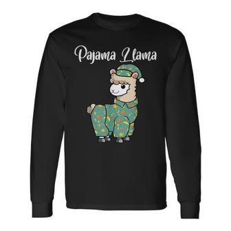 Lustiges Lama Pyjamachlafenszeit Lama Pyjama Alpaka Langarmshirts - Geschenkecke