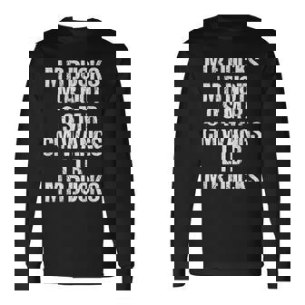 M R Ducks M R Not O S M R CM Wangs Lib M R Ducks Pun Joke Long Sleeve T-Shirt | Mazezy