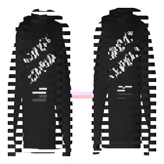 Made In Slovenia With Flag Long Sleeve T-Shirt | Mazezy