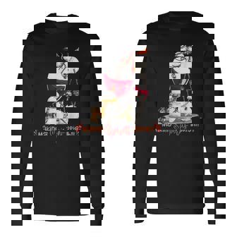 Making Spirits Bright Snowman Wine Christmas Wine Lover Long Sleeve T-Shirt | Mazezy