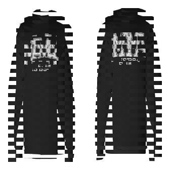 Mama Est 1994 Custom Mom Personalized Customized Long Sleeve T-Shirt | Mazezy